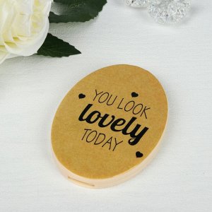 Набор (зеркало, гребень) "You look lovely today"