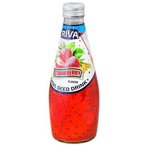 Напиток BASIL SEED DRINK RIVA Strawberry 290 МЛ СТ/Б