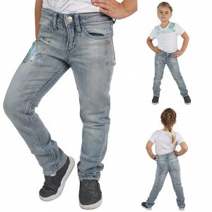 Фирменные детские джинсы для девочек – трендовая коллекция «Холодное сердце» №718