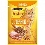 Friskies влажный корм для кошек Курица/Гречка 75гр пауч