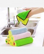 Двухслойная тряпочка из микрофибры 24*14 см 9046072