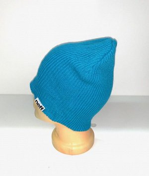 Крутая шапка голубого цвета  №1725