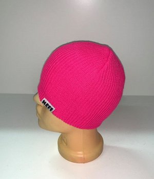Яркая розовая шапка  №1856