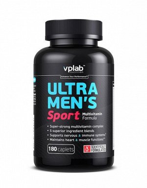 Мультивитамины VPLab Ultra Men's Sport Multivitamin - 180 таб.
