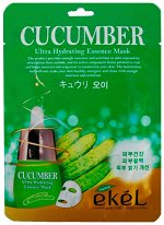 Ekel Тканевая маска для лица CUCUMBER (огуречная)