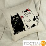 Наволочка декоративная Tango Лён/Хлопок digital print, LC4545-19 код7045