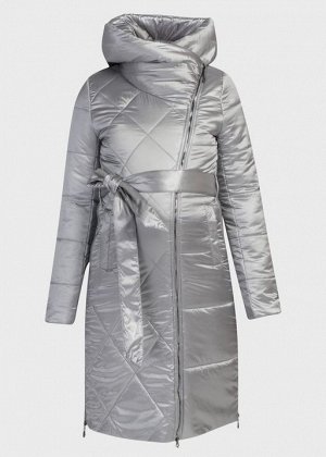 Куртка зимн. 2в1 "Эльзас" для беременных; стальной