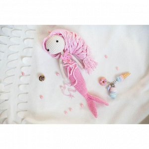 Амигуруми: Мягкая игрушка «Девочка Русалочка», набор для вязания, 10 ? 4 ? 14 см