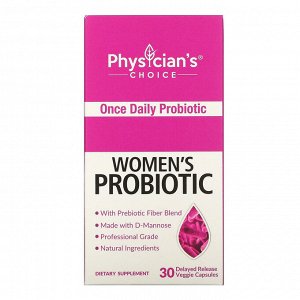 Physician&#x27 - s Choice, Women&#x27 - s Probiotic, 50 Billion CFUs, 30 Delayed Release Veggie Capsules