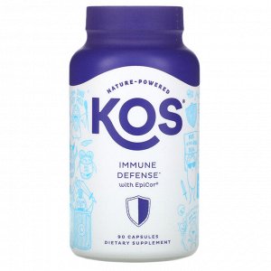 KOS, добавка для защиты иммунитета с EpiCor, 90 капсул