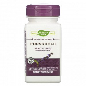 Nature&#x27 - s Way, Forskohlii, 125 mg, 60 Vegan Capsules