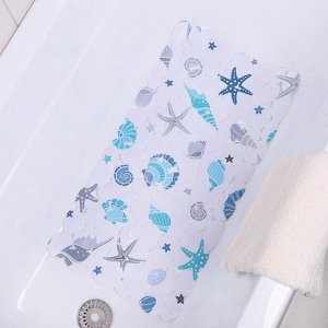 SPA-коврик для ванны на присосках Доляна «Ракушки», 35x65 см, галька крупная