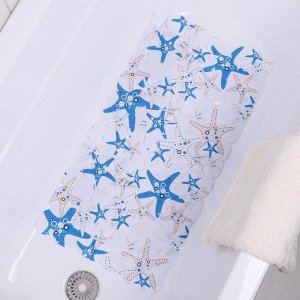 SPA-коврик для ванны на присосках Доляна «Моркие звёзды», 35x65 см, галька крупная