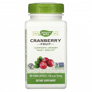 Nature&#x27 - s Way, Cranberry Fruit, 930 mg, 180 Vegan Capsules