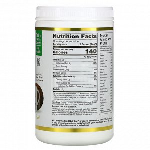 California Gold Nutrition, Superfoods, кокосовые сливки с коллагеном в порошке, без подсластителей, 288 г (10,2 унции)