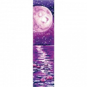 Набор для вышивания, закладка «Лиловая луна»