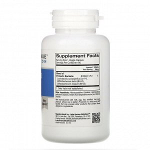 Lake Avenue Nutrition, Смесь пробиотиков Acidophilus и Bifidus, 8 млрд КОЕ, 180 веганских капсул