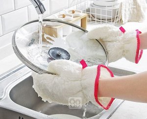 Варежки для мытья посуды
