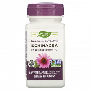 Nature&#x27 - s Way, Echinacea, 500 mg, 60 Vegan Capsules
