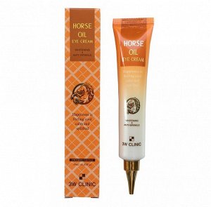 3W Clinic Крем для глаз Hourse Oil Eye Cream Whitening&Anti-Wrinkle, 40 гр