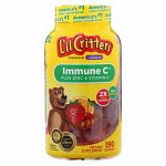 L&amp;#x27 - il Critters, Immune C с цинком и витамином D, 190 жевательных конфет
