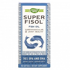 Nature&#x27 - s Way, Super Fisol Fish Oil, 90 Softgels