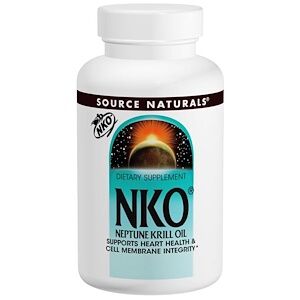 Source Naturals, NKO, Neptune Krill Oil, 500 мг, 120 капсул