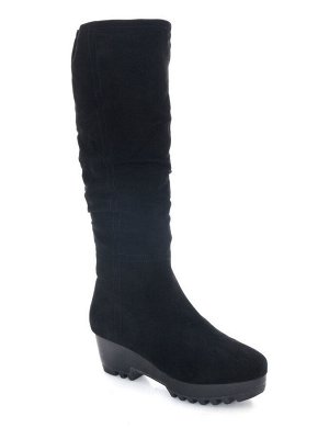 Сапоги Страна производитель: Китай
Полнота обуви: Тип «F» или «Fx»
Материал верха: Замша
Цвет: Черный
Материал подкладки: Натуральный мех
Стиль: Повседневный
Форма мыска/носка: Закругленный
Каблук/Под