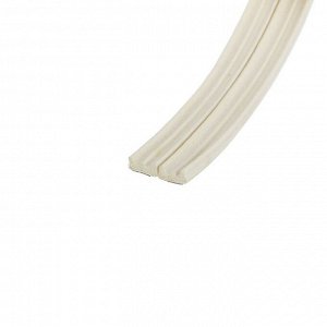 Уплотнитель резиновый ТУНДРА, профиль Е, размер 4х9 мм, белый, в упаковке 6 м