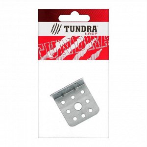 Уголок крепёжный TUNDRA, усиленный, 40х40х40х1.5 мм, ГОЦ, в упаковке 1 шт.