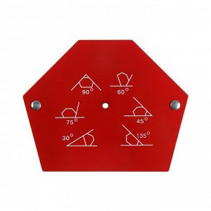 Магнитный угольник для сварки ТУНДРА, 30,45,60,75,90,135°, усилие на отрыв 32 кг