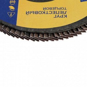 Круг лепестковый торцевой ТУНДРА, 150 х 22 мм, Р40
