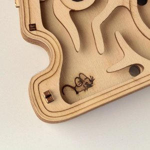 Деревянный конструктор-головоломка  "Мышка в сыре"
