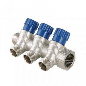 Коллектор с рег. вент. 3/4"х1/2" НР (2 выхода) Valtec VTc.560.N.0502