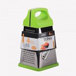 Терка LaDina 4 плоскости с пластиковой ручкой 23 см