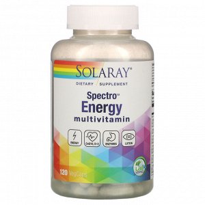Solaray, Мультивитамины Spectro Energy, 120 вегетарианских капсул