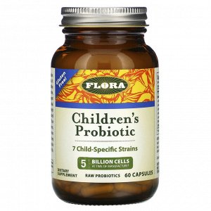 Flora, Children&#x27 - s Probiotic, 60 капсул