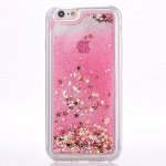 Чехол силикон с блестками на телефон iphone