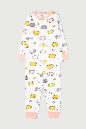 Пижама для девочки Crockid К 1552 хомячки на сахаре