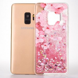 Чехол силиконовый с блестками Samsung Galaxy