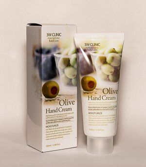 Увлажняющий крем для рук с экстрактом оливы 3W Clinic Olive Hand Cream