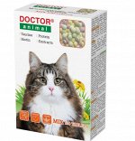 Мультивитаминное лакомство DOCTOR Animal МIХ для кошек 120 табл