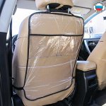 Защитная накидка на спинку сиденья автомобиля, 60х40, ПВХ, 2 кармана