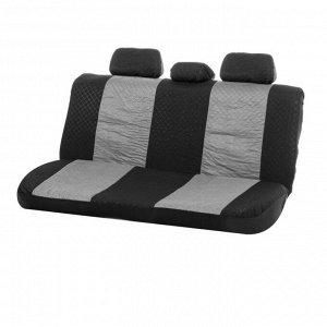Авточехлы на сиденья TORSO Premium универсальные, 8 предметов, чёрно-серый AV-25