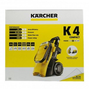 Мойка высокого давления Karcher K 4 Compact, 130 бар, 420 л/ч, 1.637-500.0