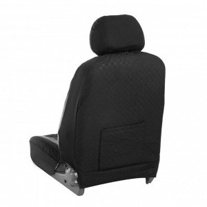 Авточехлы на сиденья TORSO Premium универсальные, 6 предметов, чёрно-серый AV-12