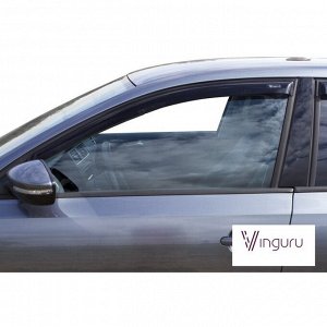 Ветровики Vinguru Volkswagen Jetta VI 2010-2016,сед накладные скотч к-т 4 шт., материал акрил