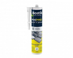 Клей жидкие гвозди Bostik FIXPRO Акриловый монтажный клей ДЕКОР И ДЕРЕВО белый 280 мл (12 шт/кор)