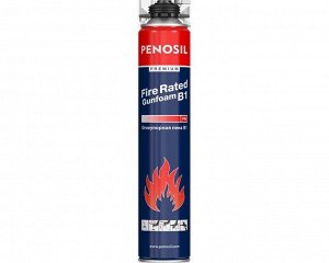 Проф. пеногерметик Krimelte Penosil Premium Fire Rated Gunfoam B1, огнеупорная проф. монтажная пена,720ml (вес 930 гр)