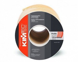 Уплотнитель для окон и дверей KimTec промышленный SD-51/4 Е - профиль ЧЕРНЫЙ 4*15/100 м (6 шт в кор)